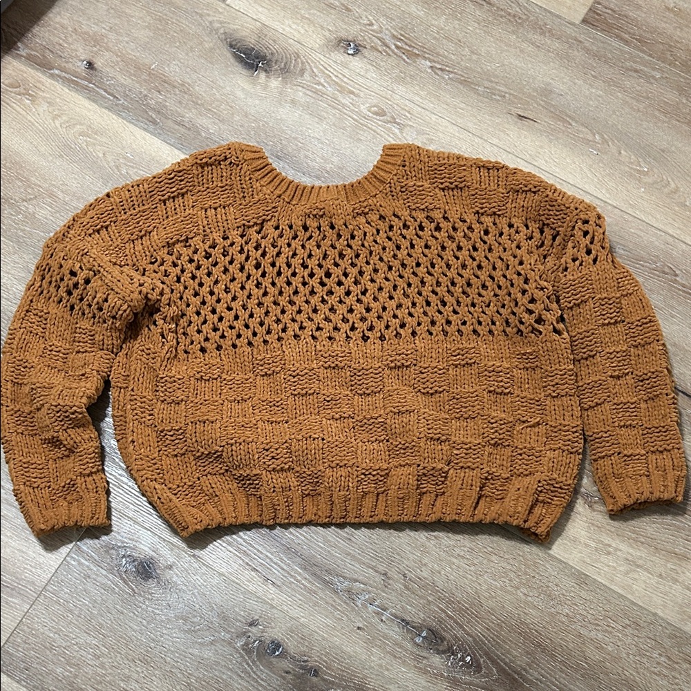 Cozy Casual Knit Sweater in Mustard Yellow